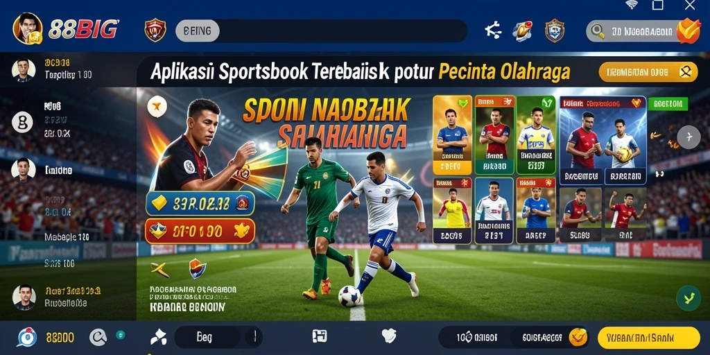 Tampilan gameplay yang menarik pada aplikasi Sportsbook 88BIG.