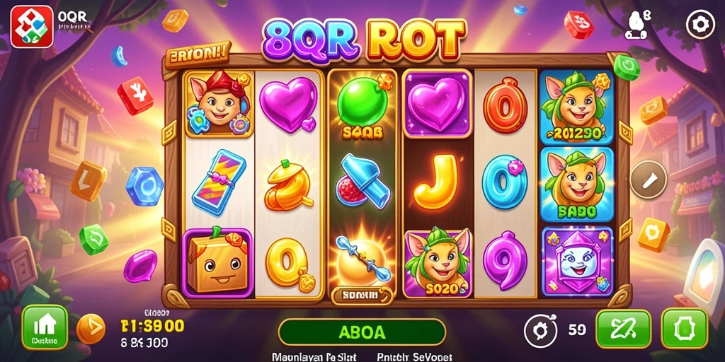 Tampilan gameplay menarik dan fitur Slot di 8QR.