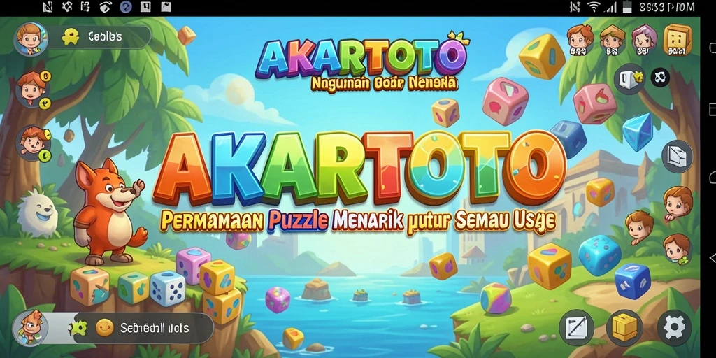 Tangkapan layar gameplay AKARTOTO yang menampilkan suasana permainan Puzzle.