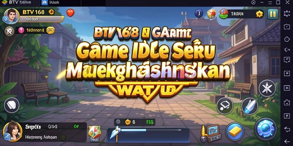 Screenshot utama BTV168 menunjukkan gameplay yang santai dan menarik.