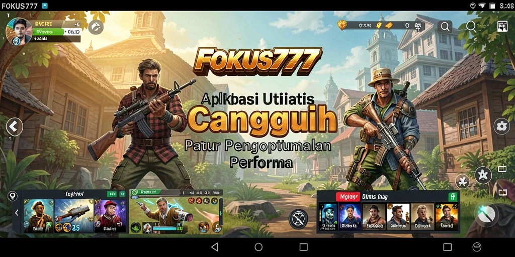 Tampilan antarmuka FOKUS777 yang modern dan fungsional.
