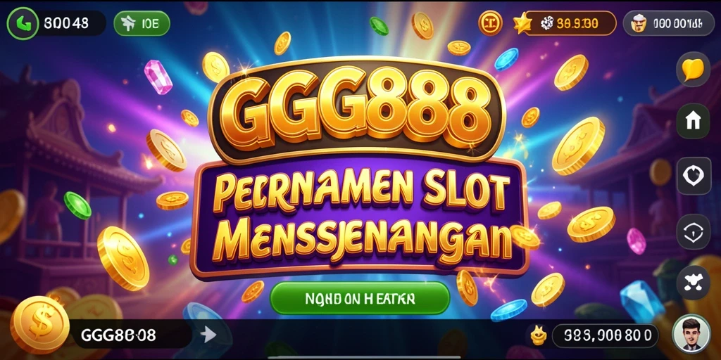 Screenshot GGG888 menampilkan gameplay slot yang seru dengan berbagai fitur menarik.