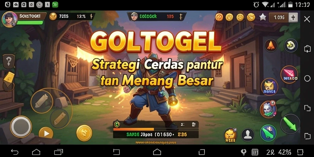 Tangkapan layar utama GOLTOGEL memperlihatkan gameplay strategi yang intens.