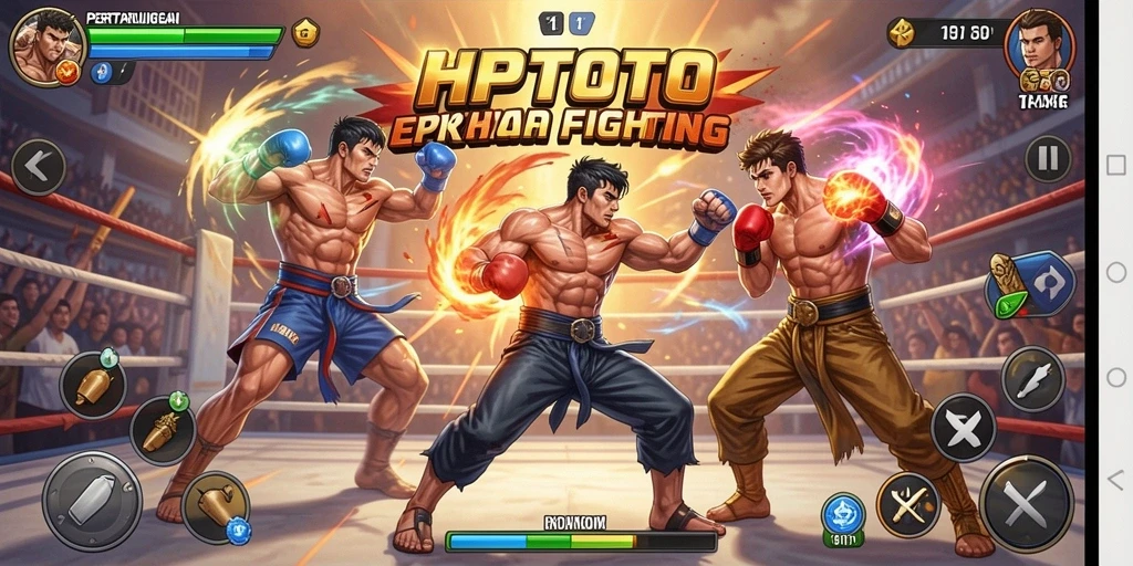 Gameplay Fighting yang intens dengan karakter unik.