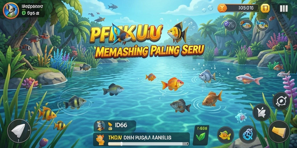 Tangkapan besar dalam gameplay memancing ID66 yang seru dan menantang.