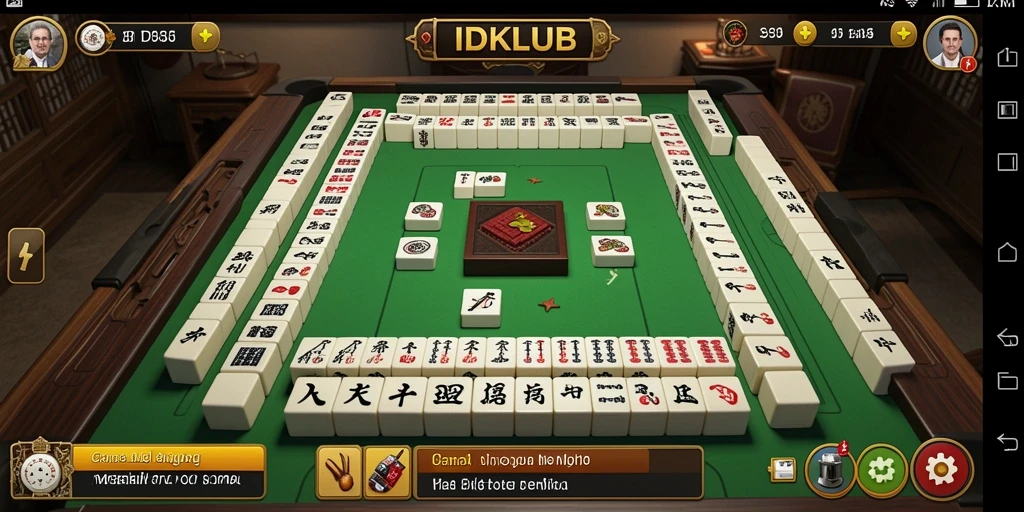 Tampilan gameplay menawan dari permainan Mahjong IDKLUB.