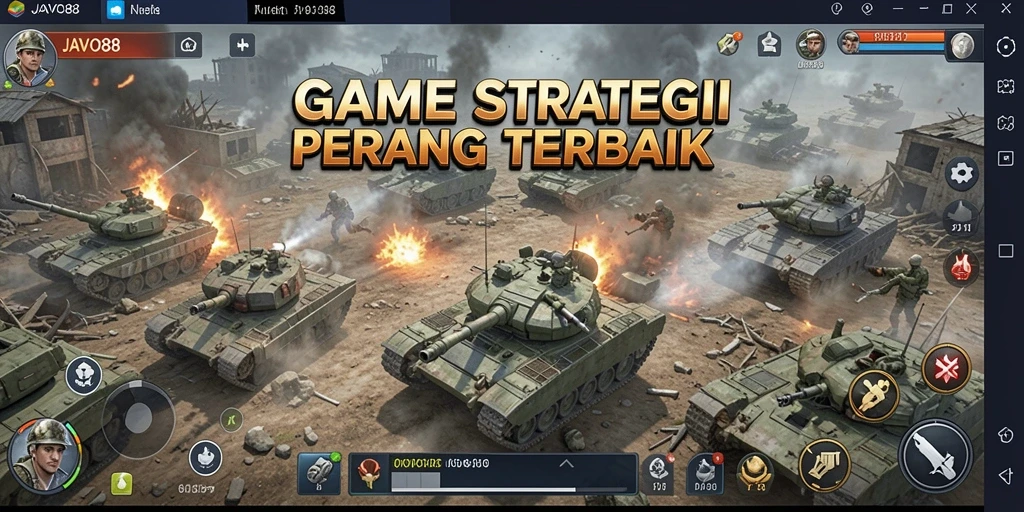 Tampilan gameplay JAVO88 menampilkan pertempuran strategi yang seru.