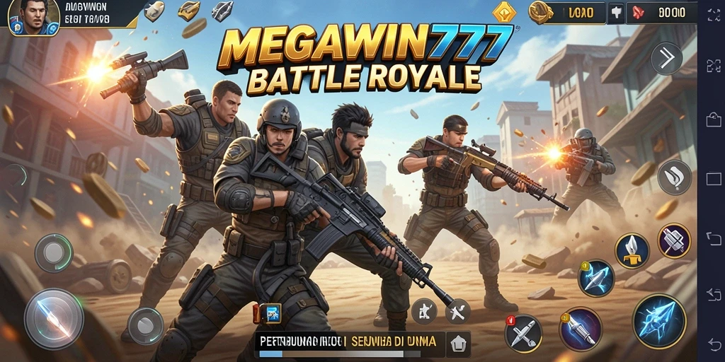 Gameplay intens di arena pertarungan MEGAWIN777.