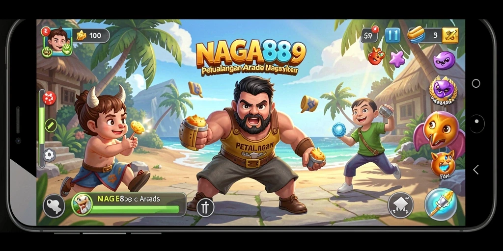 Tampilan gameplay seru dan penuh tantangan di NAGA889.