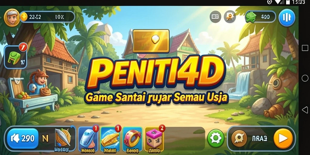 Tampilan gameplay seru dan menenangkan di PENITI4D.