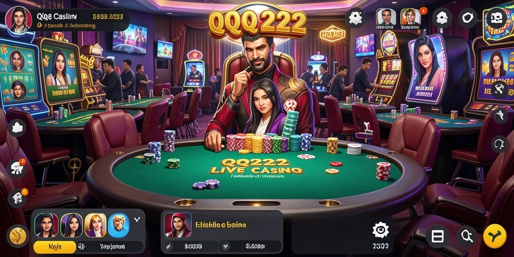 Tampilan menarik dari gameplay Live Casino QQ222 dengan dealer profesional.