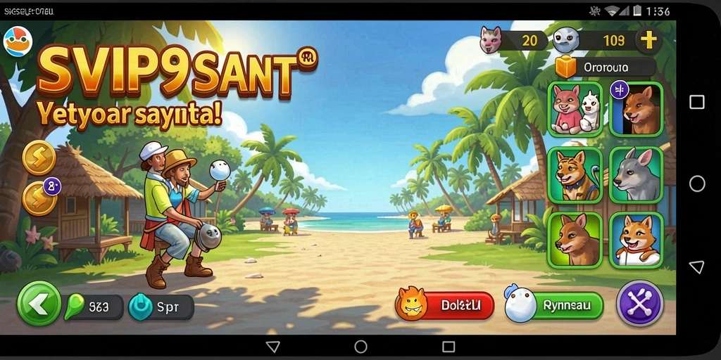 Screenshot gameplay SVIP9 yang mengasyikkan dan penuh warna.