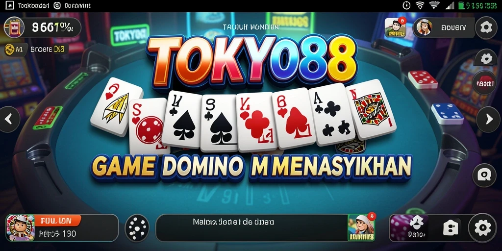 Tampilan gameplay seru di TOKYO88 saat bermain Domino.
