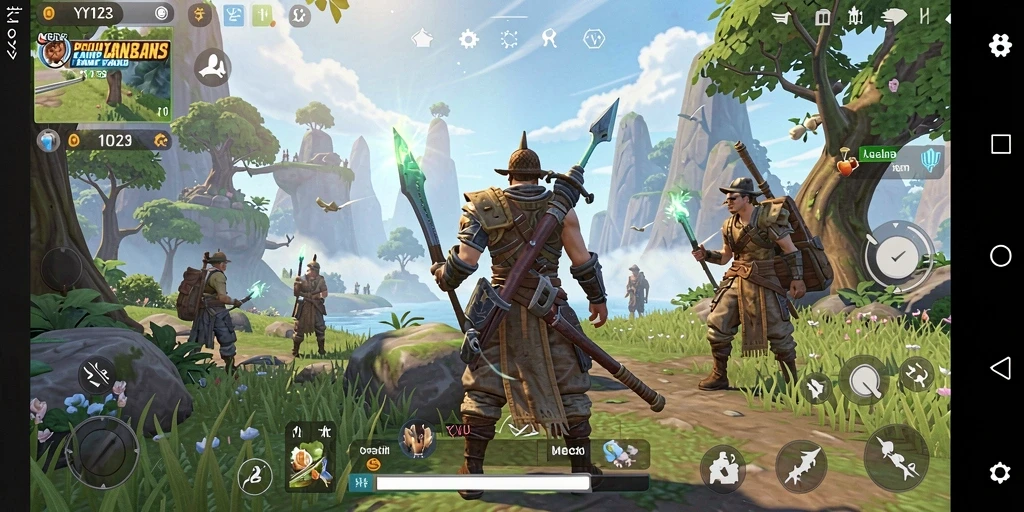 Gameplay YY123 menampilkan petualangan mendebarkan di dunia terbuka.